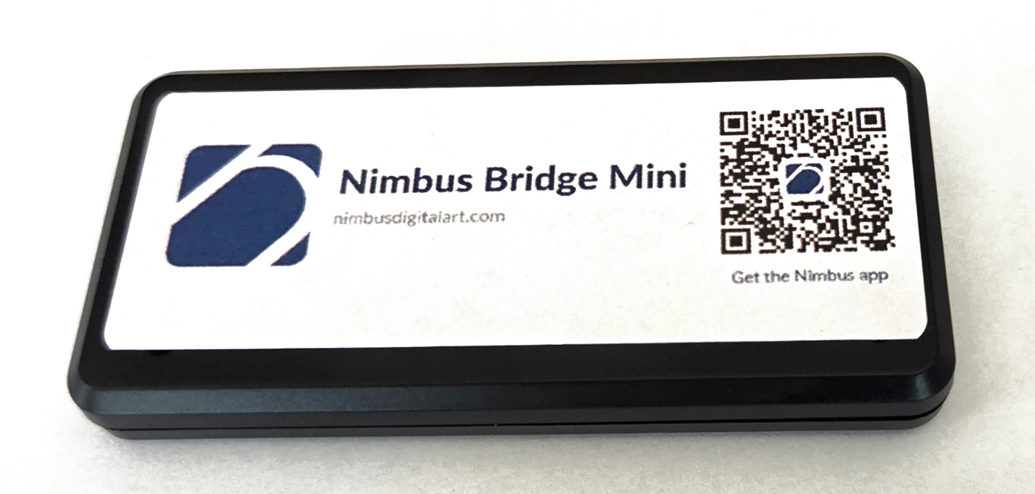 Nimbus Bridge Mini — connects 1–2 Meural Canvas frames to Nimbus